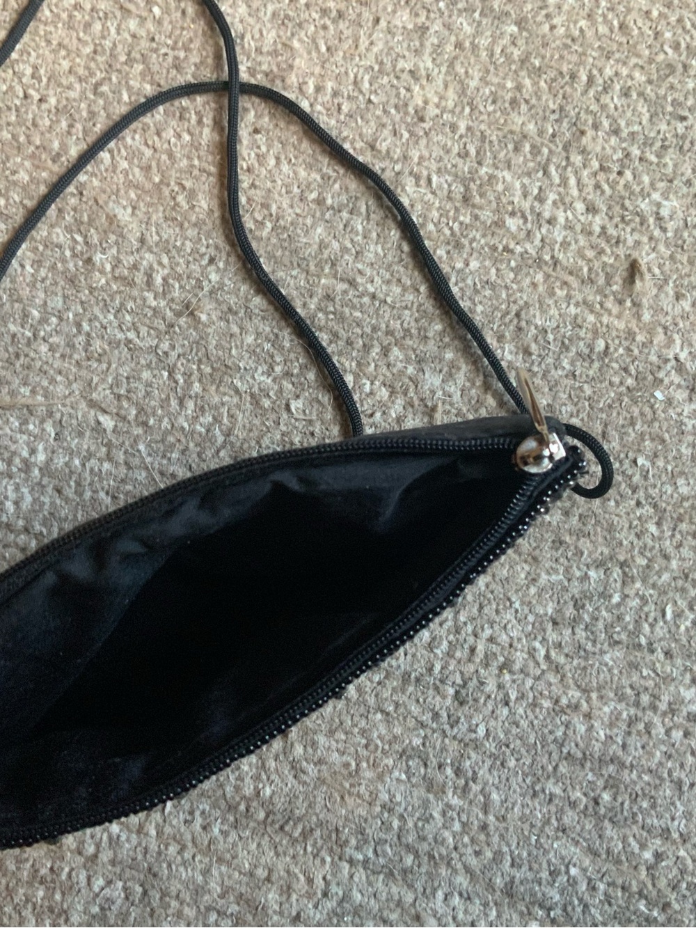 Bamboo Traders Navy and Silver Beaded Wristlet Clutch - Picture 5 of 6